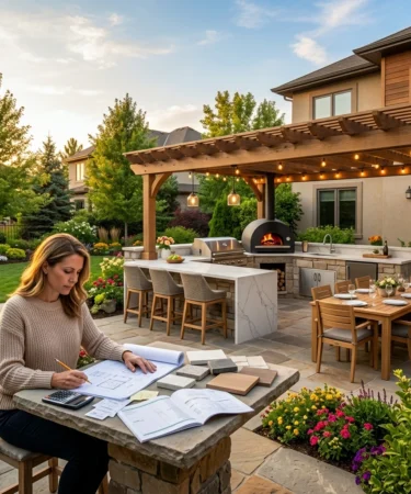 outdoor kitchen
