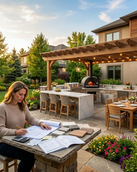 outdoor kitchen