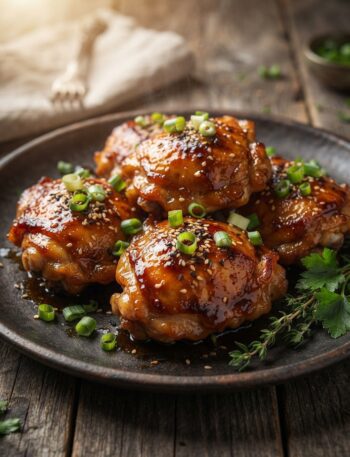Honey Garlic Chicken Thighs Recip