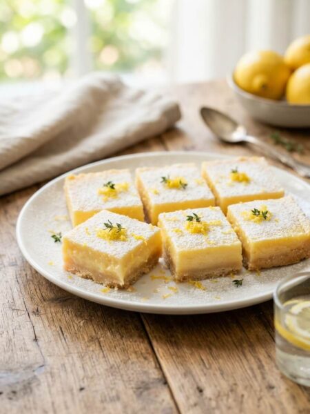 No-bake lemon bars creamy and refreshing with lemon slices