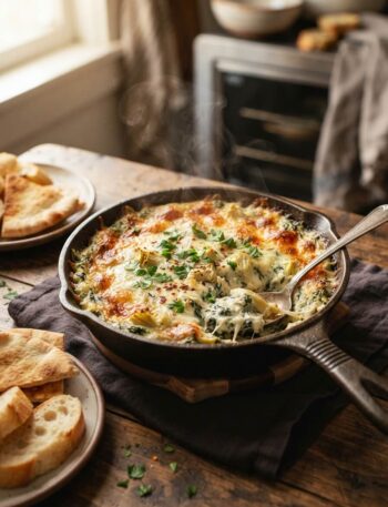 Best spinach artichoke dip creamy and cheesy fresh from the oven